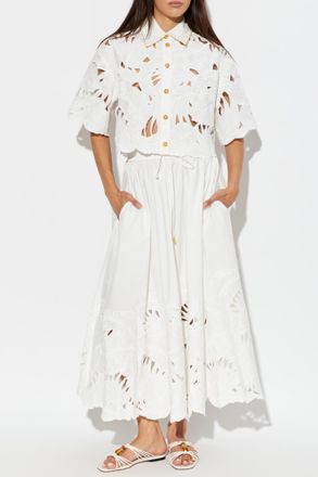 Zimmermann Short-sleeved Shirt, Womens, White
