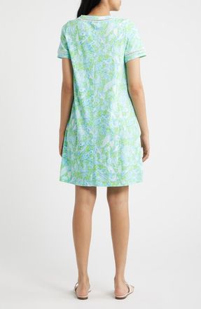 Lilly Pulitzer Cody Print Ladder Stitch Dress in Day Dream Blue at Nordstrom, Size Medium