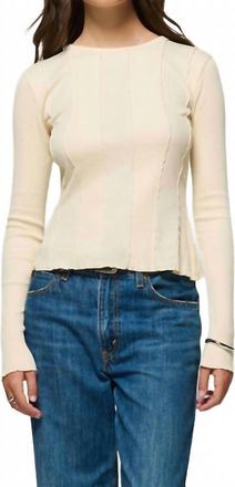 Nation Ltd Nico Seamed Top In Parchment