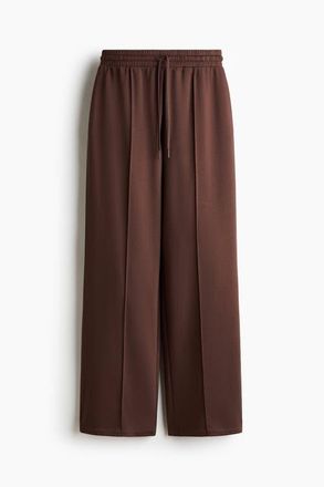 H&M Wide Crease-front Joggers in Brown at Nordstrom, Size Xx-Small
