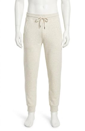 Faherty High Standard Fleece Long Sleeve Sweatpants In Antique Ivory Heather