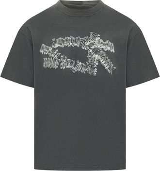 44 Label Group Dark Grey Logo T-Shirt
