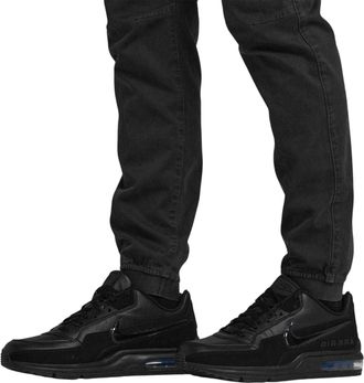 Nike Air Max-sportschoenen voor heren van gecoat leer (Drievoudig zwart)