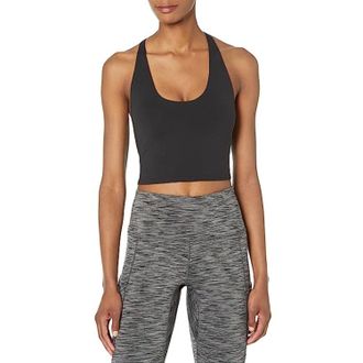 Prana Prana Chakara Top Womens Black Cropped Scoop Neck Avtivewear FROG232
