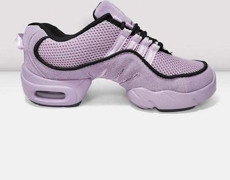 Bloch BLOCH Ladies Boost Mesh Split Sole Dance Sneakers, Lilac Mesh Suede