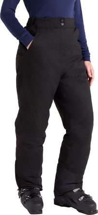 Mountain Warehouse Blizzard Womens Ski Trousers -Waterproof Ladies Bottoms, Breathable - Ideal for Winter Sports, Skiing, Snowboarding Jet Black Womens Size 8