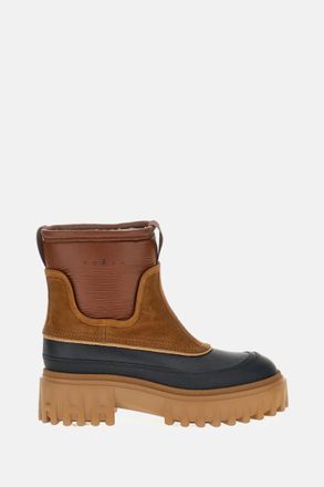 Hogan Brown Ankle Boots