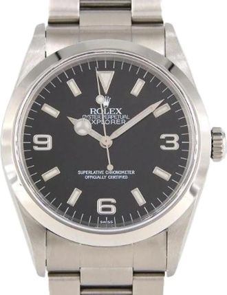Rolex Pre-owned Explorer I Acciaio Inossidabile Automatico - - Pre-owned - Donna - Nero - ONE SIZE