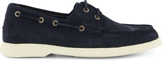 HUGO BOSS Instapper suede donkerblauw BOSS Sienne