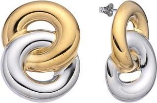 Eye Candy Los Angeles Zo Two-Tone Drop Earrings in Gold/Silver at Nordstrom Rack
