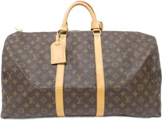 Louis Vuitton Marron Coated Canvas Boston Bag (Pre-Owned)