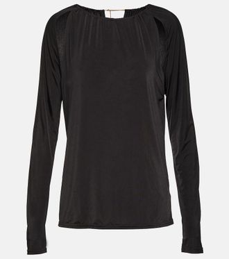 Victoria Beckham Cutout ruched top