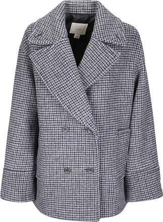 Calvin Klein Double-Breasted Tailored Pea Coat