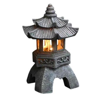 OEM L&aacute;mparas Solares Decorativas, Farol Japon&eacute;s, Estatuas De Buda, L&aacute;mpara De Patio De Resina (vintage)