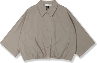10 Days Wide Crinkle Jacket - Dames - Zomerjassen - Grijs - S - Katoen - Jassen