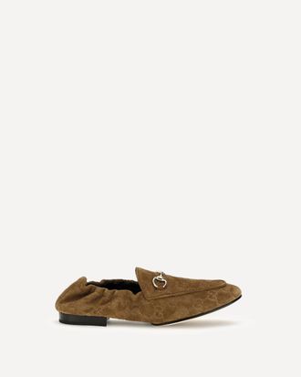 Gucci Mocassini in pelle scamosciata GG Woman 36.5