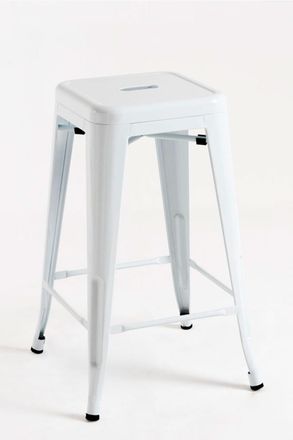 Regalos Miguel Pack 2 Taburetes color blanco en acero reforzado