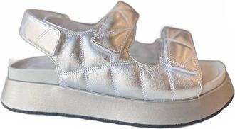 Bussola Womens Stefani Sandal In Silver