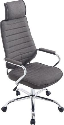 Clp Silla De Oficina Rako En Tela Gris Oscuro