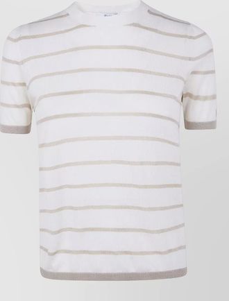 Max Mara striped cashmere silk sweater