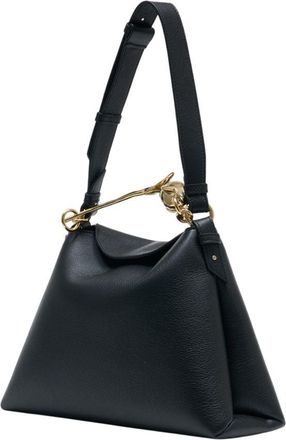 Erdem Womens Leather Shoulder Bag Black Calfskin