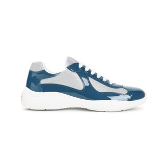 Prada Blue Color Block Sneakers