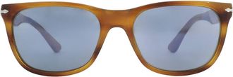 Persol Light Blue Rectangular Unisex Sunglasses PO3291S 960/56 57