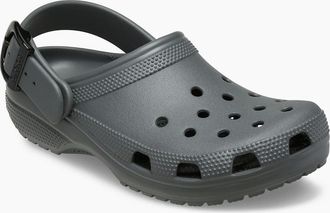 Crocs Womens Crocs Classic Buckle EVA Womens Carbon Clogs - Grey - Size: UK 8 / eu 42/43 / us m9w11