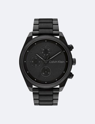 Calvin Klein Mens Multifunction Bracelet Watch - Black - OS