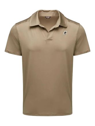 K-Way logo T-shirt - men - Polyester - S - Neutrals