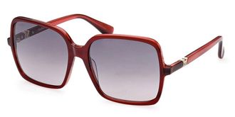 Max Mara MM0037 71B Womens Sunglasses Burgundy Size 60