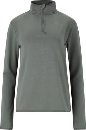 ENDURANCE Vironic Waffle Melange Loose Fit Midlayer Fleecepullover f&uuml;r Damen | grau