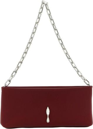 Christian Louboutin Maykimay Clutch - Dames - Clutches - Rood - ONE Size - Leer - Tassen