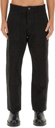 Marcelo Burlon Relaxed Fit Black Denim Pants