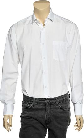 HUGO BOSS Boss By Hugo Boss White Cotton Button Front Shirt
