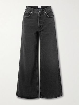 Citizens Of Humanity Jeans A Gamba Larga E Vita Media Paloma - Nero