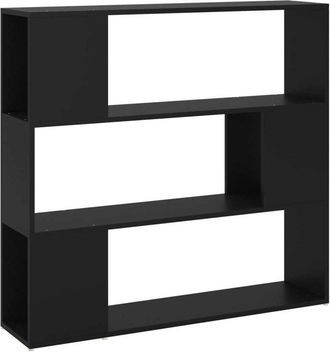vidaXL Book Cabinet Room Divider Black 100x24x94 cm Vidaxl