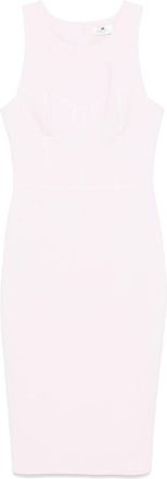 Elisabetta Franchi contrasting-piping midi dress - Purple