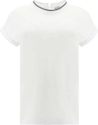 Brunello Cucinelli Mujer, Camisetas, Blanco, Talla: XL