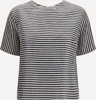 Cruna T-shirt a maniche corte con bottoni sul retro Woman 46