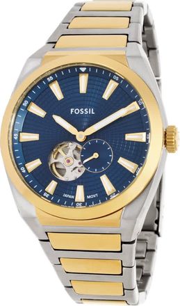 Fossil Everett Automatic Blue Dial Mens Watch ME3275