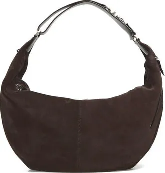 Christophe Lemaire Quiver Clip Suede Bag in Ebony Brown at Nordstrom