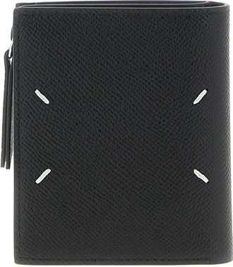 Maison Margiela Four Stitches Portemonnee - Dames - Portefeuilles - Zwart - ONE Size - Leer - Accessoires