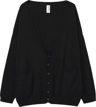 Westfall graphic panel cardigan - Black