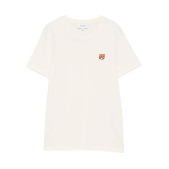 Maison Kitsun&eacute; T-Shirts - Tops - Mujer - Beige - XS