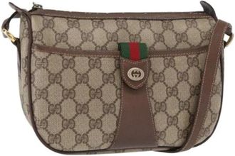 Gucci Pre-owned Cross Body Bags, female, Beige, Size: ONE SIZE Pre-owned Plastic Cross Body Bag