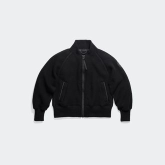 Canada Goose Sierra Fleece Bomber Black Disc (Women, Black, XL)