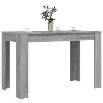 Berkfield Home Elegant Dining Table Grey Sonoma 120x60x76 cm Engineered Wood | Size: 120 x 60 x 76 cm