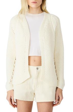 Steve Madden Opal Open Front Cardigan in Natural at Nordstrom, Size X-Small