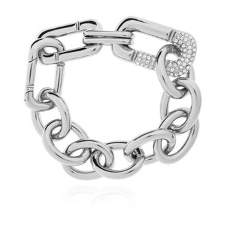 Marc Jacobs Bracelets, female, Gray, Size: XS Bracelet With Shimmering Crystals